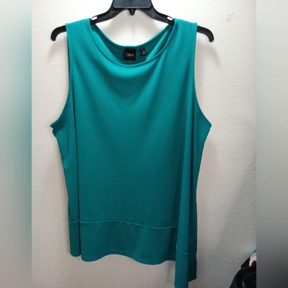 Rafaela Green Sleeveless Top 3X